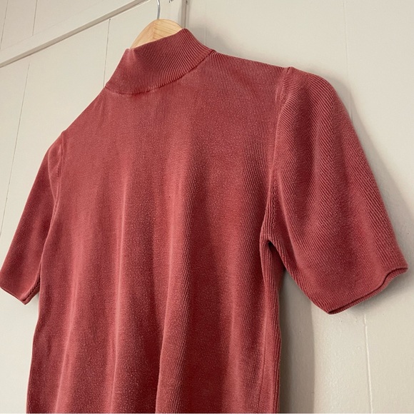 90s/00s 2-piece Colette Mordo Silk Cardigan & Mid-Elbow Length Ribneck Sweater - Picture 5 of 5